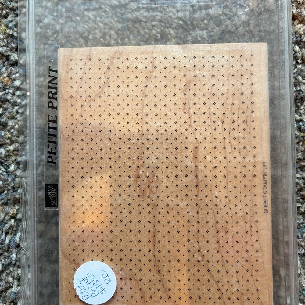 Stampin’ Up Petite Print